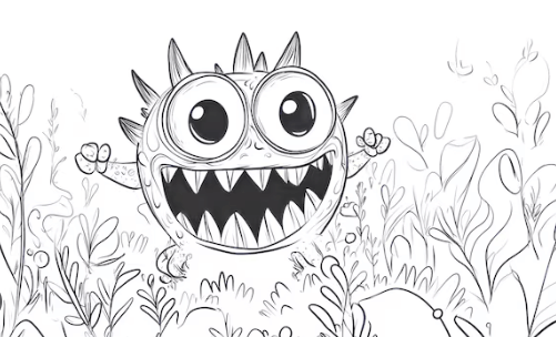 Cool:63dkzz-Qvow= Monster Drawing